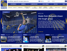 Tablet Screenshot of events.badmintoneurope.com